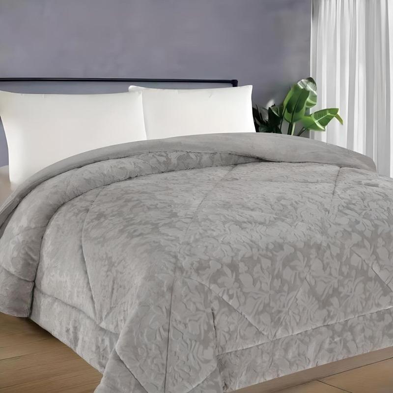 Coberdrom Habitat Folhagem Dupla Face Queen 2,40x 2,60m